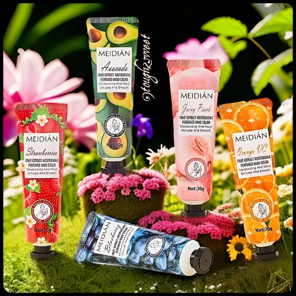 🆕LAST SET🌹FRUIT EXTRACT MOISTURIZING SCENTED HAND CREAM GIFT SET NEW IN BAG